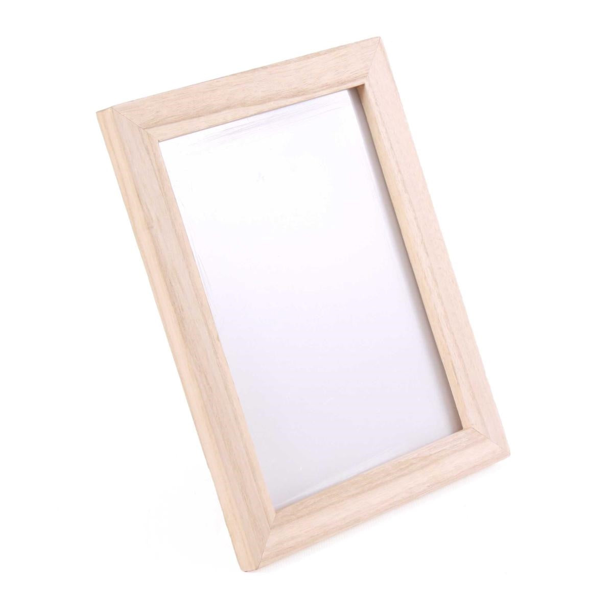 Portafoto in legno per decoupage, 20x25 cm (kit da 10)