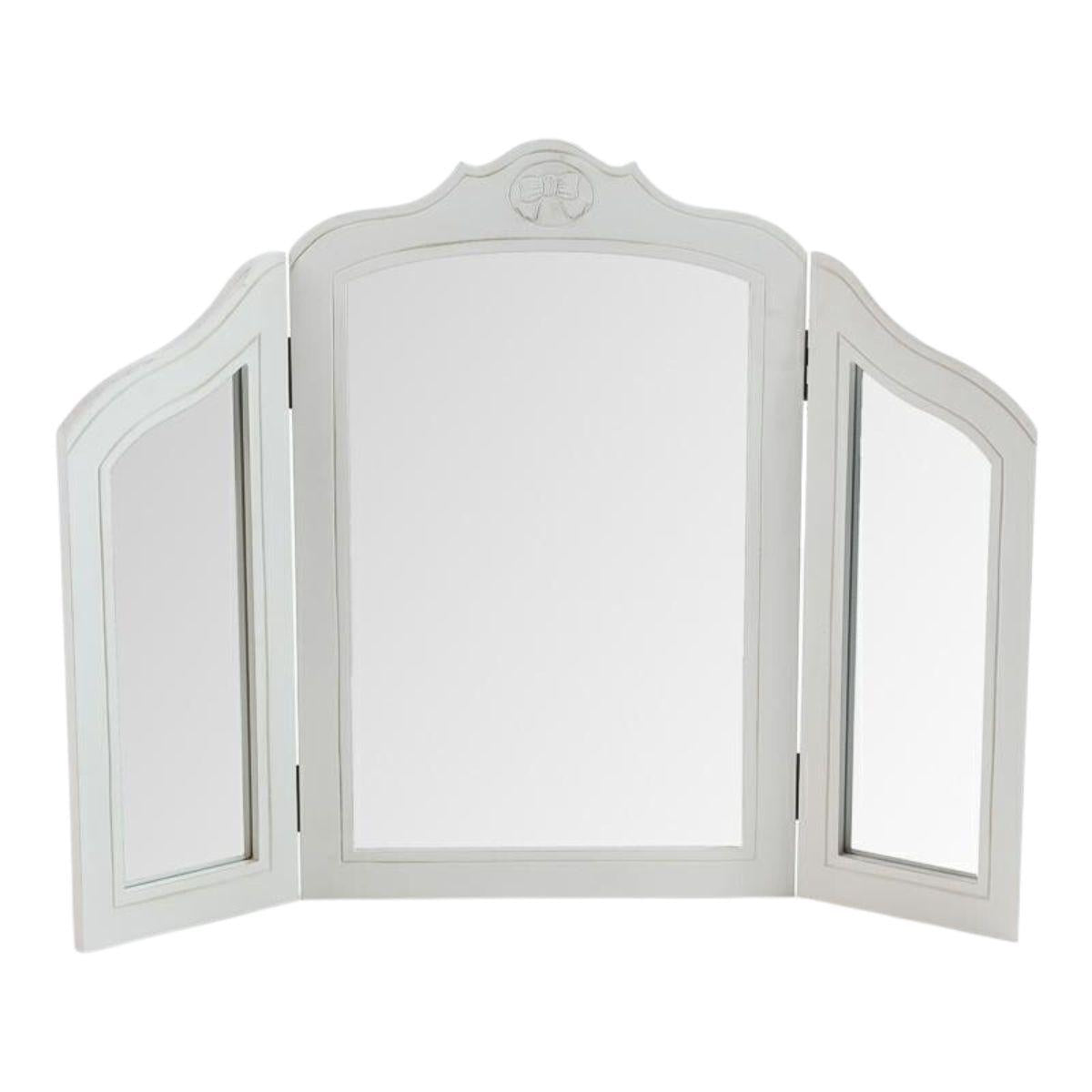 Specchio da toeletta in mdf con due ante, 78/15H60 cm