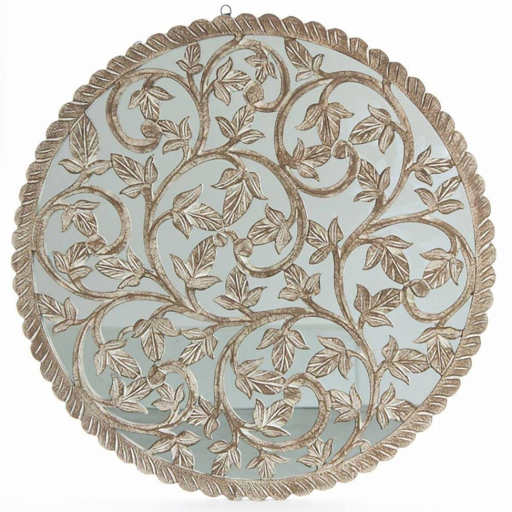 Pannello decorativo in MDF con specchio, Ø90 cm