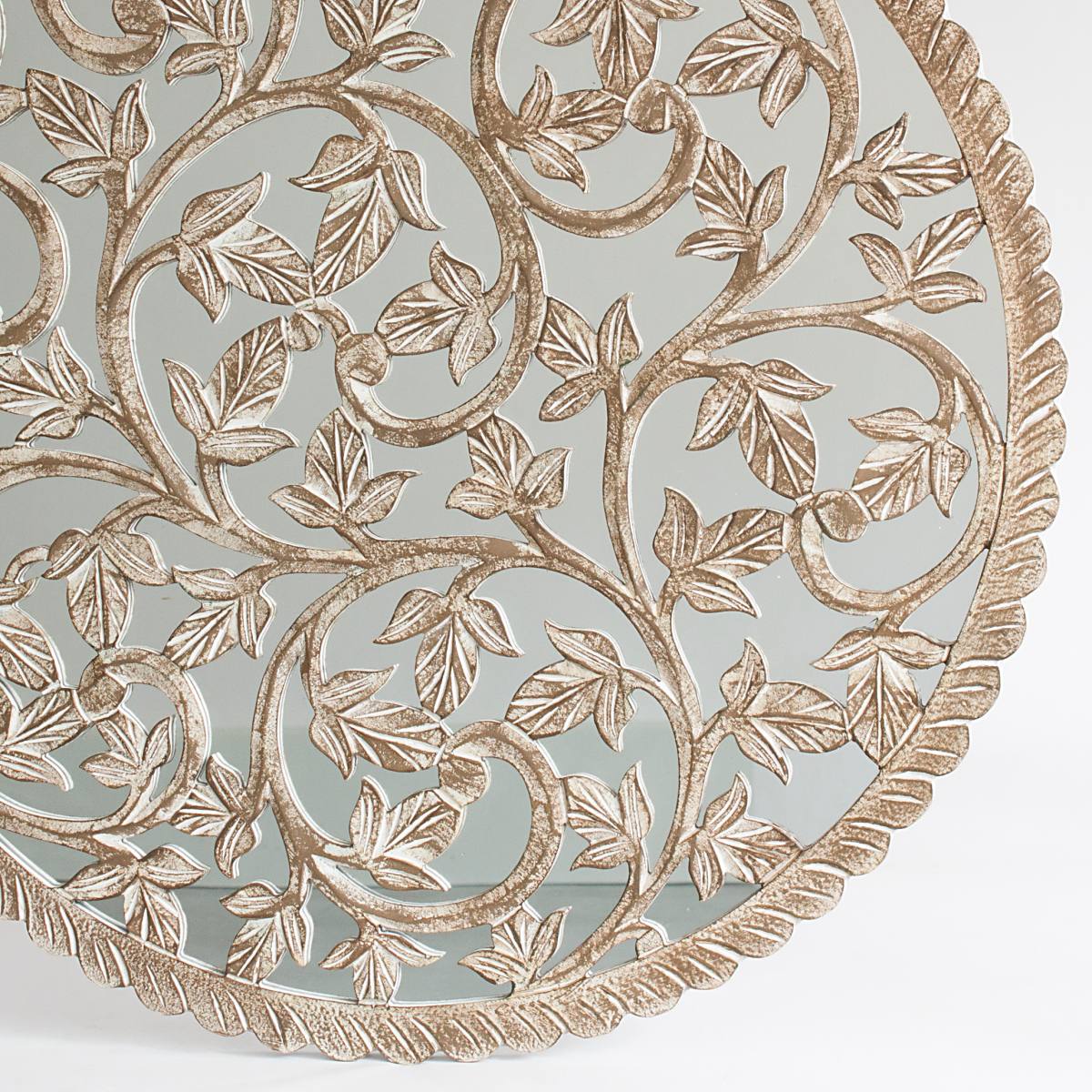 Pannello decorativo in MDF con specchio, Ø90 cm