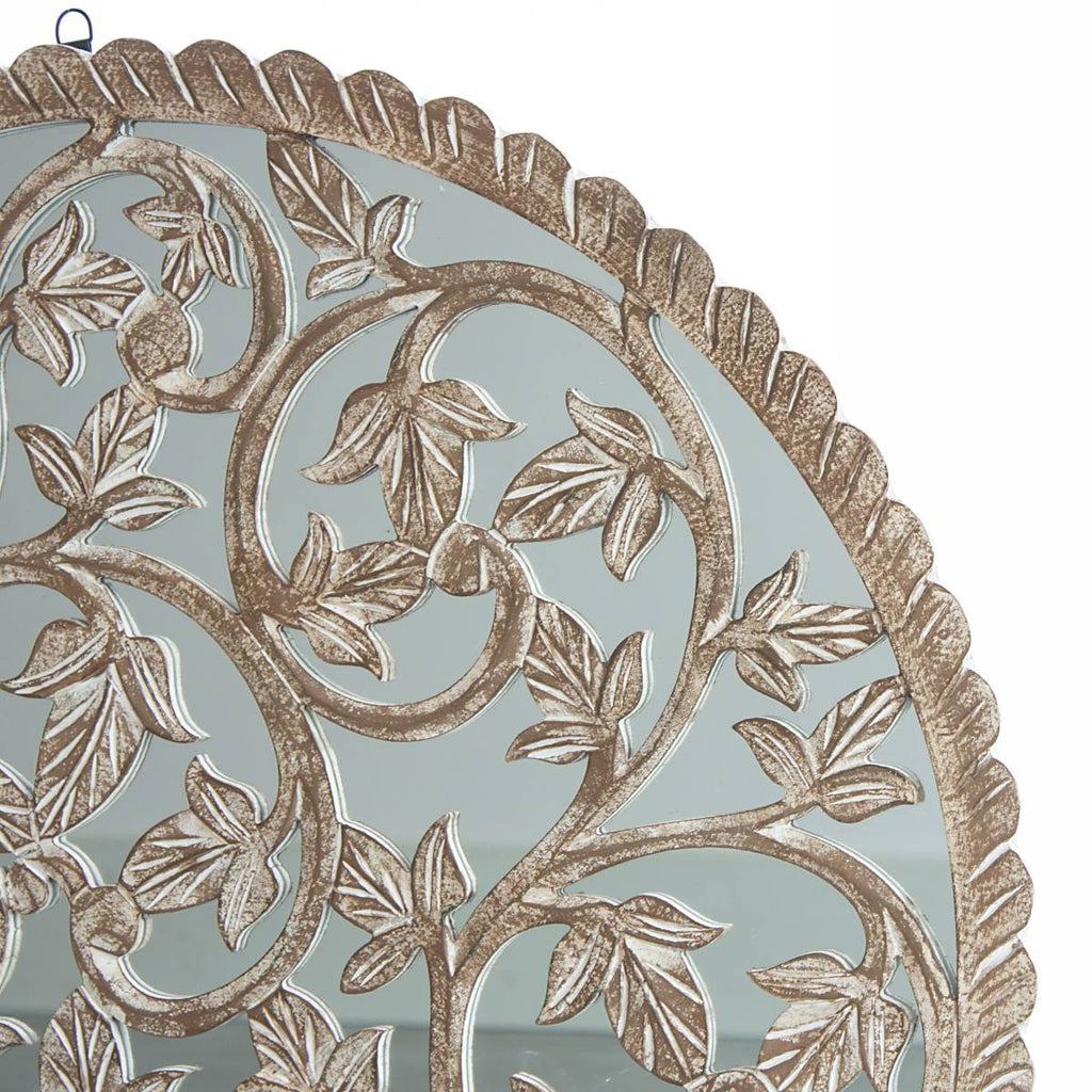 Pannello decorativo in MDF con specchio, Ø90 cm