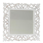 Specchio da parete in mdf intagliato, 60x3H60 cm