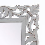 Specchio da parete in mdf intagliato, 60x3H60 cm