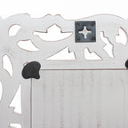 Specchio da parete in mdf intagliato, 60x3H60 cm