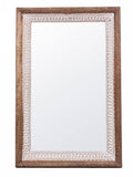 Specchio da parete in legno di mango bicolore, 80x3H120 cm