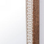 Specchio da parete in legno di mango bicolore, 80x3H120 cm