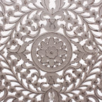 Pannello rotondo in mdf intagliato, 90x90 cm