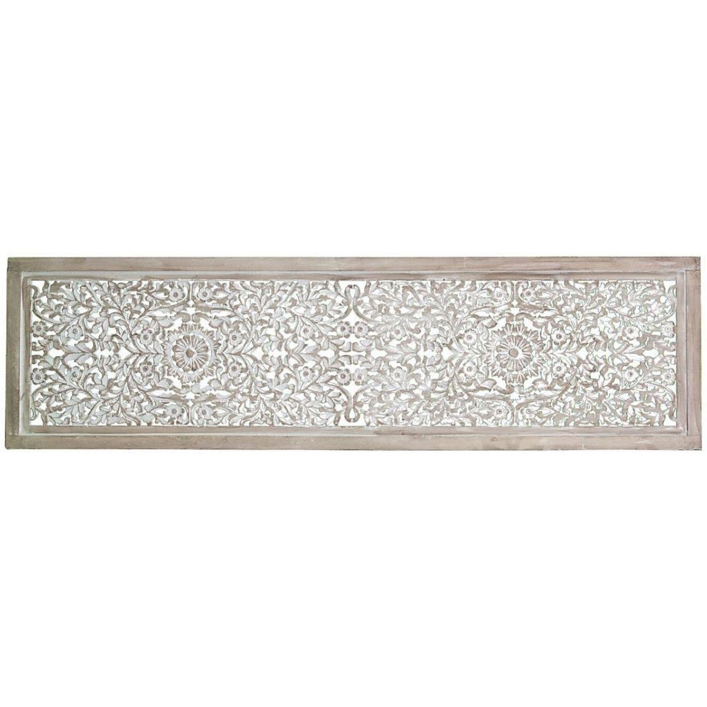 Pannello decorativo in MDF bianco, 180H50 cm
