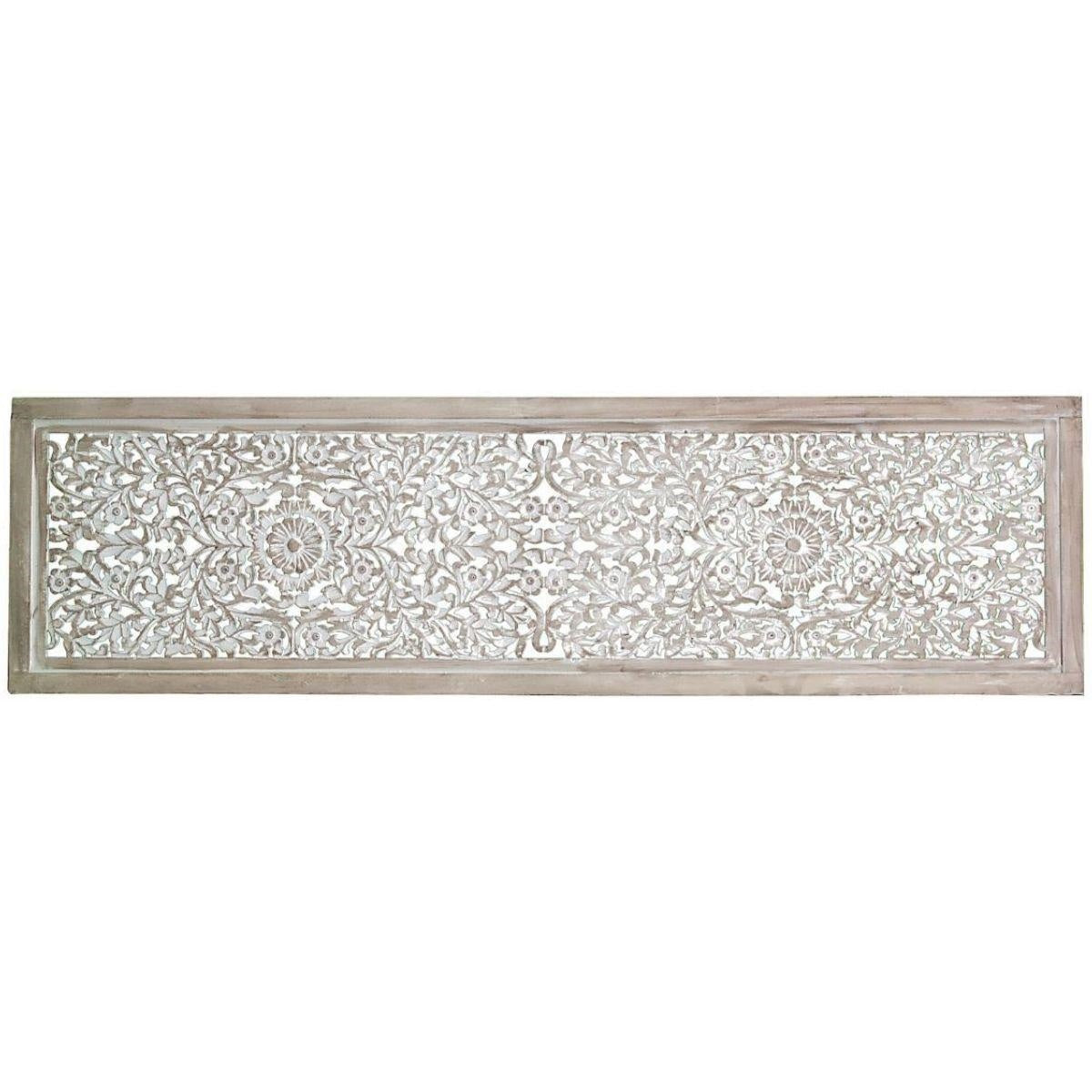 Pannello decorativo in MDF bianco, 180H50 cm