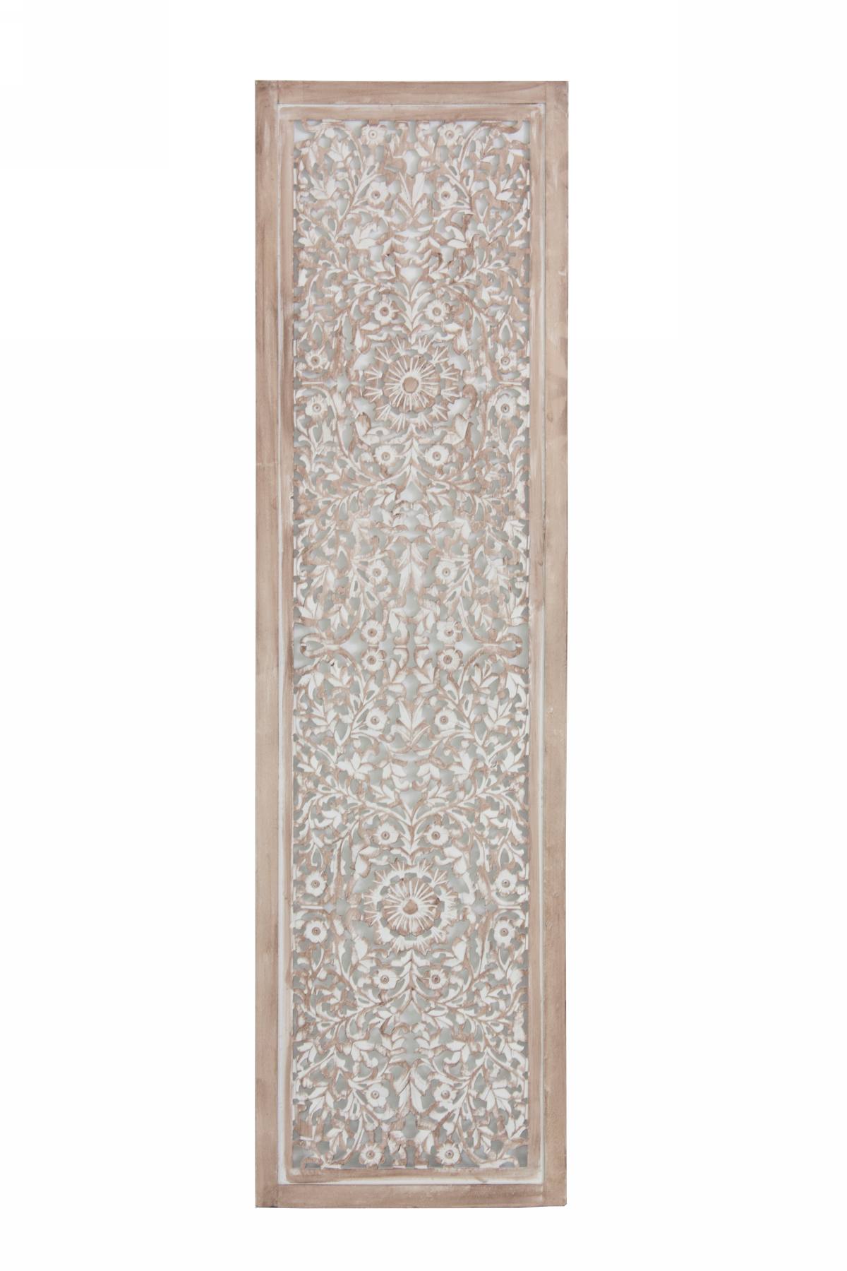 Pannello decorativo in MDF bianco, 180H50 cm