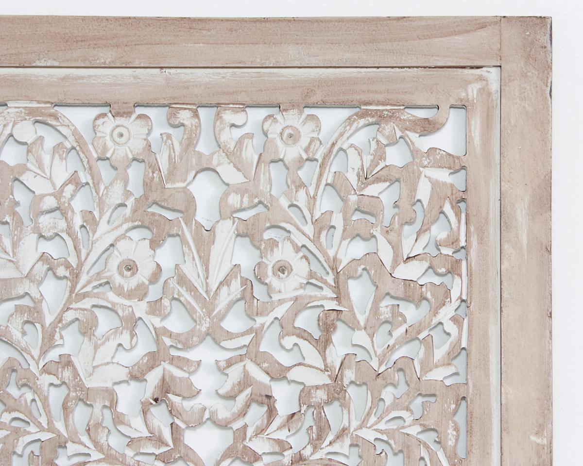 Pannello decorativo in MDF bianco, 180H50 cm