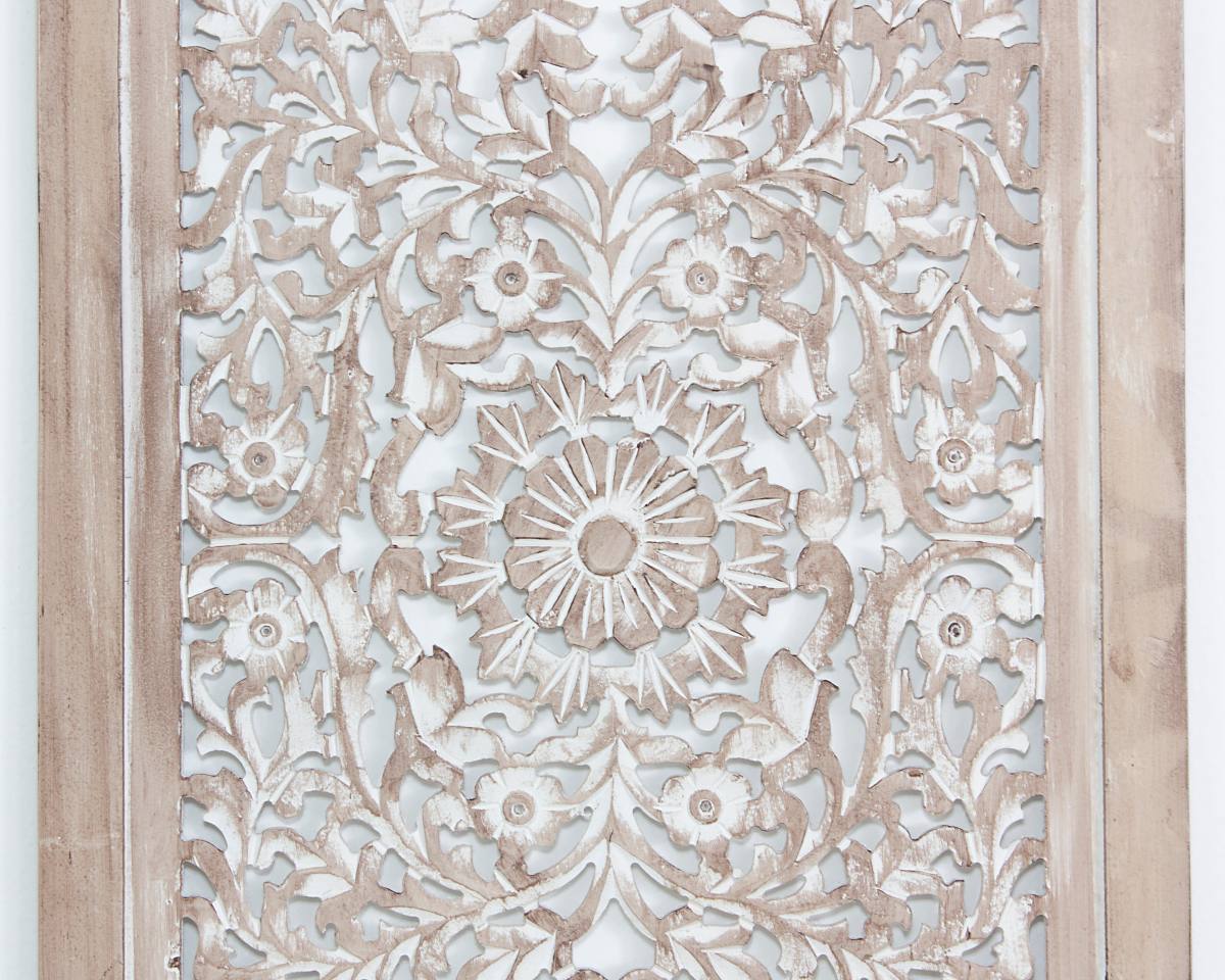 Pannello decorativo in MDF bianco, 180H50 cm