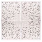 Pannello decorativo in mdf bianco, 120x3H120 cm