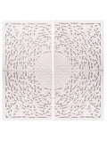 Pannello decorativo in mdf bianco, 120x3H120 cm