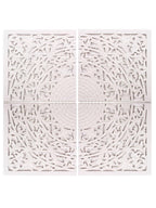 Pannello decorativo in mdf bianco, 120x3H120 cm