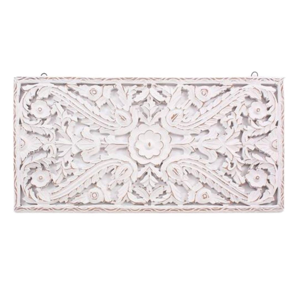 Pannello decorativo in mdf bianco, 80x2H40 cm