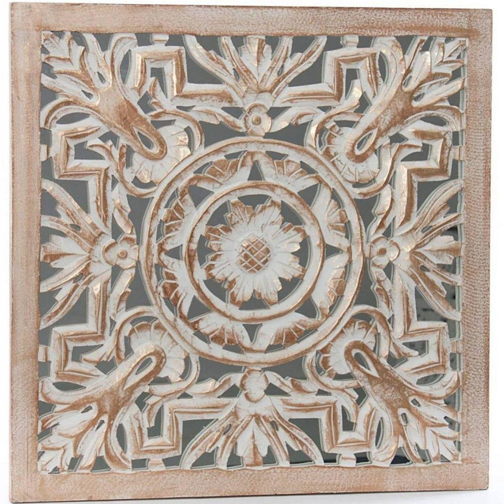 Pannello decorativo con specchio, 60x2H60 cm