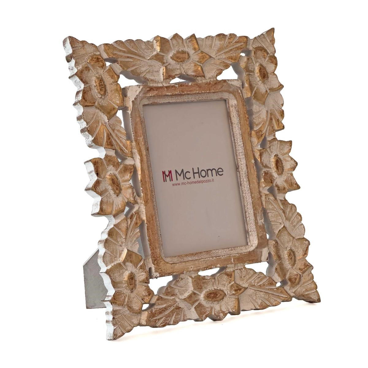 Portafoto in MDF intagliato, 21x26 cm