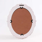 Specchio ovale da parete in abete, 32H42 cm