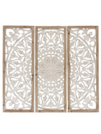 Pannello decorativo in abete in set di 3, 103X4H95 cm