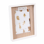 Portafoto "Home" in mdf bicolor, 20H25 cm