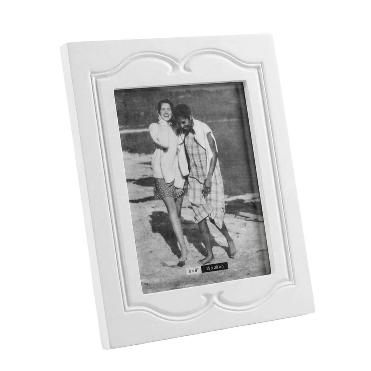 Portafoto classic in MDF bianco, 22x28 cm (kit da 5)