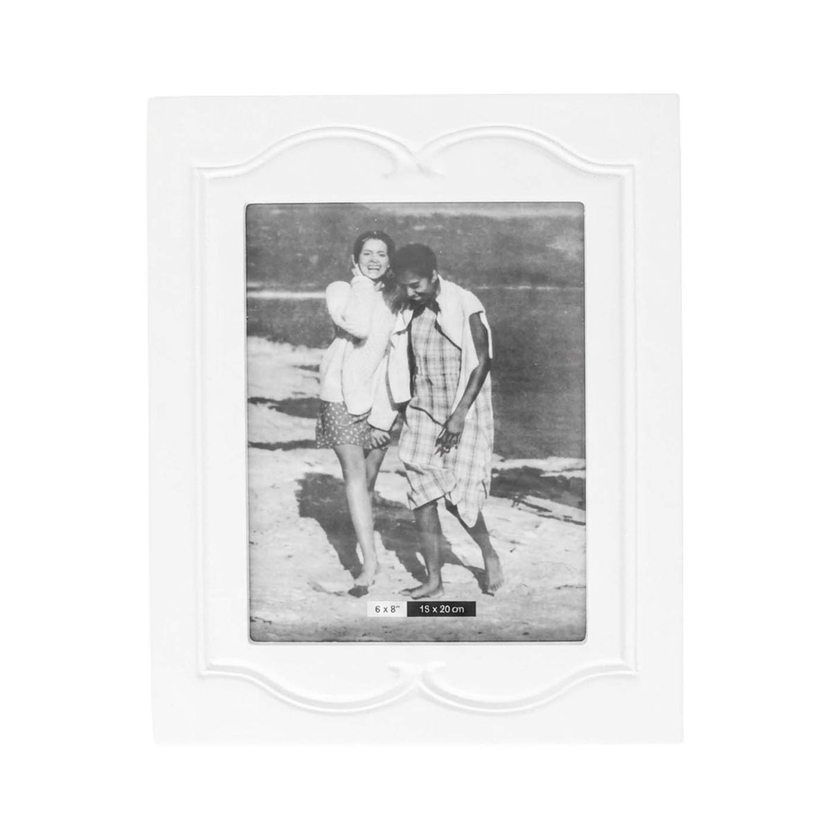 Portafoto classic in MDF bianco, 22x28 cm (kit da 5)