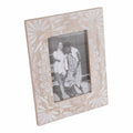 Portafoto sbiancato in mdf, 17x22 cm