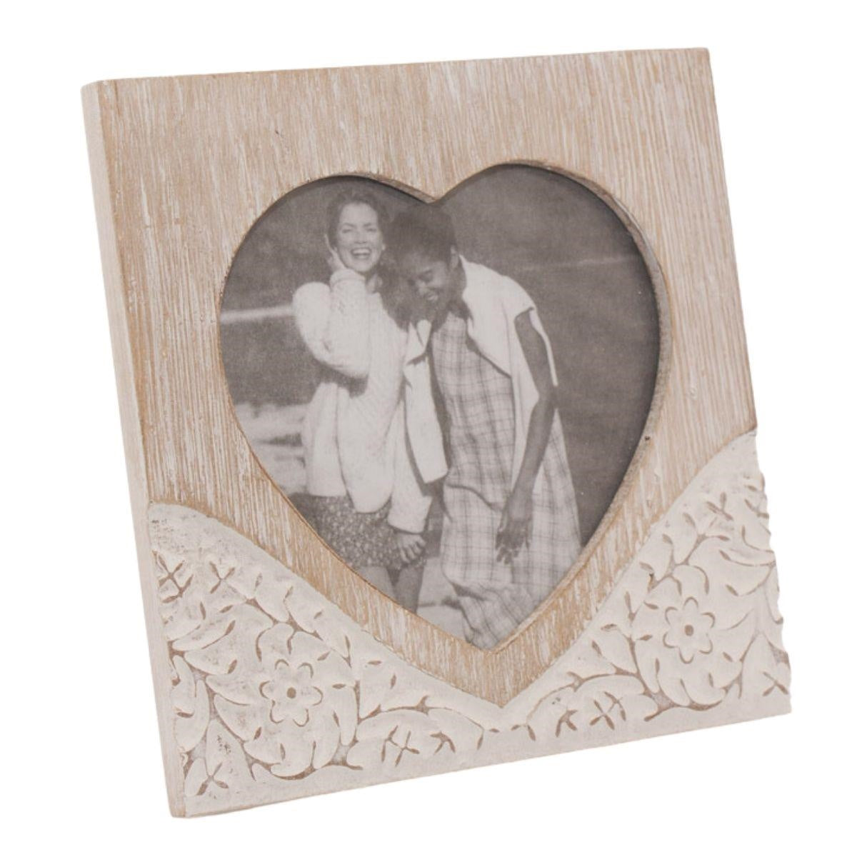 Portafoto in legno, 15x15 cm (kit da 5)