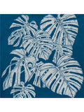 Quadro dipinto con foglie tropicali, 80X80 cm