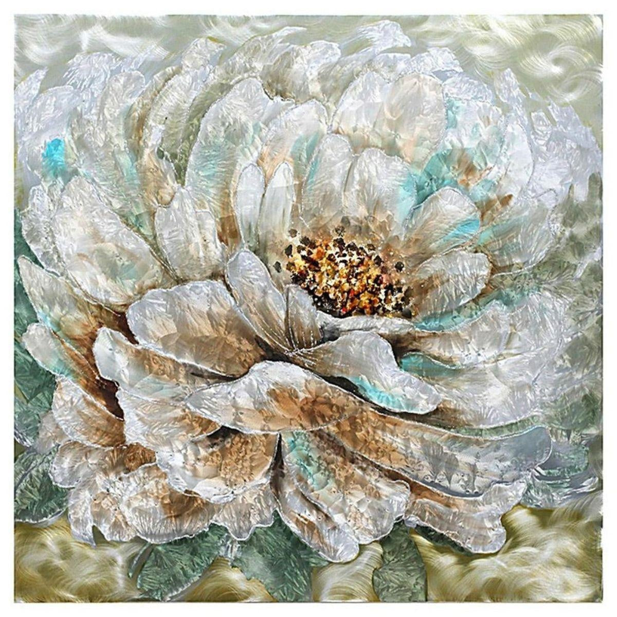 Quadro con fiori bianchi, 80x80 cm