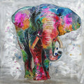 Quadro con stampa di elefante, 80x80 cm