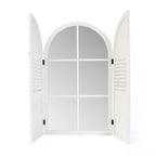 Specchio con finestra ad arco in abete, 60H99 cm