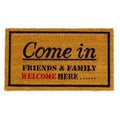 Zerbino in cocco con scritte, 45x75 cm (kit da 3)