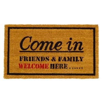 Zerbino in cocco con scritte, 45x75 cm (kit da 3)