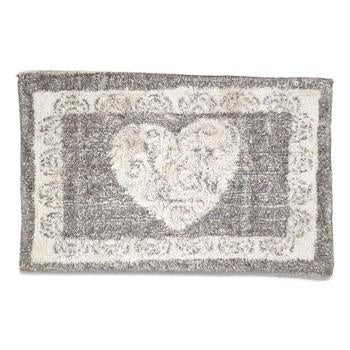 Tappetino in tessuto grigio e avorio (kit da 5)
