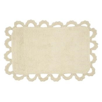 Tappetino rettangolare in tessuto avorio (kit da 5)