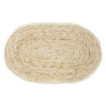 Tappeto ovale naturale (kit da 3)