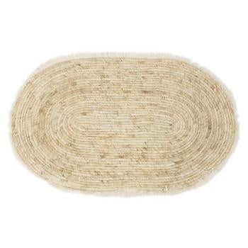Tappeto ovale naturale (kit da 3)