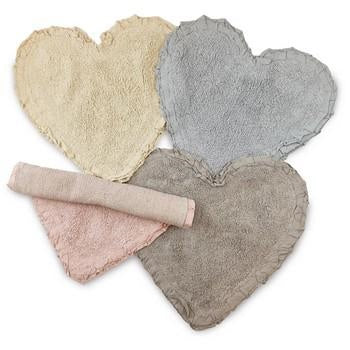 Tappetino da bagno a cuore, set di 4 in colori assortiti