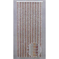 Tenda in plastica piatta leggera marrone, 1x2,2 mt