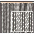Tenda in corda di cotone bianca e grigia, 120x240 cm