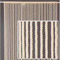 Tenda in corda di cotone bianca, 100x220 cm