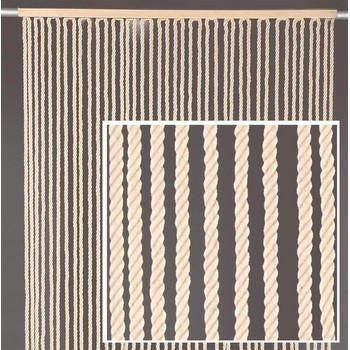 Tenda in corda di cotone bianca, 100x220 cm