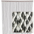 Tenda a fili in pvc bianco e grigio, 100x220 cm