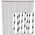 Tenda a fili in pvc bianca e grigia, 120x240 cm