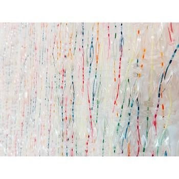 Filo per tenda in pvc trasparente multicolore, matassa da 100 m (kit da 3)