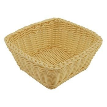 Cesto portapane quadrato in pvc naturale (kit da 10)