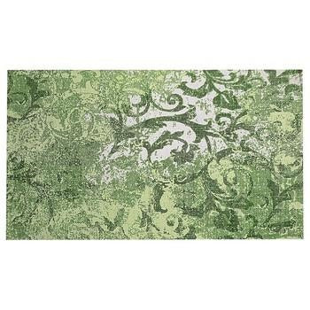 Tappeto decorazioni verdi, 90x150 cm