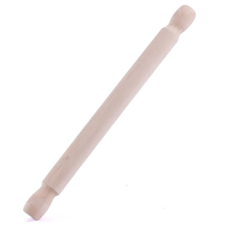 Mattarello in legno di faggio a due manici, H40 cm (kit da 10)